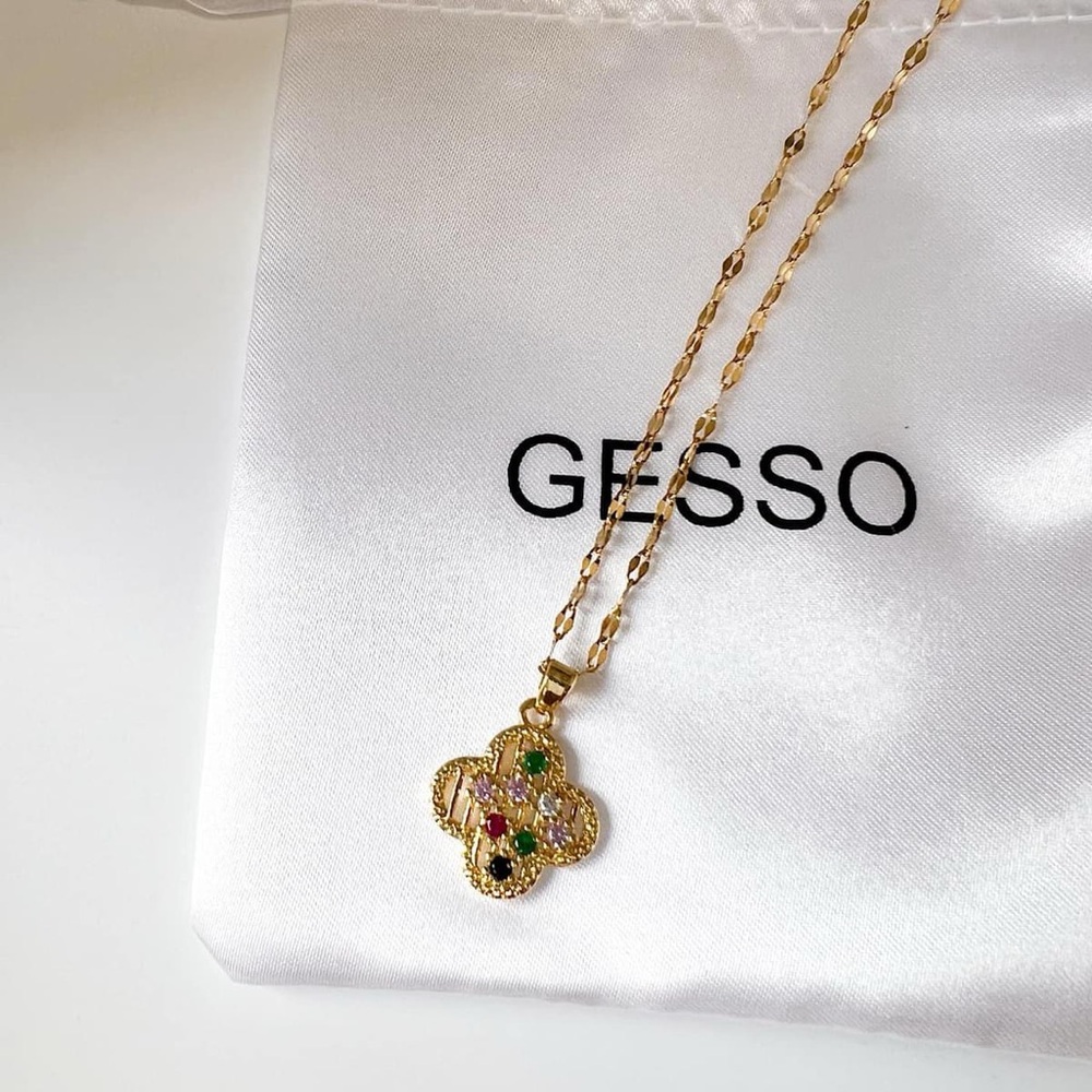 Lucky Leaf Clover Necklaces stainless steel 🔥🔥🔥